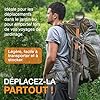 Bêche de Jardin avec Dents en Acier – Outil de Creusage et Ameublissement du Sol – Noir/Orange