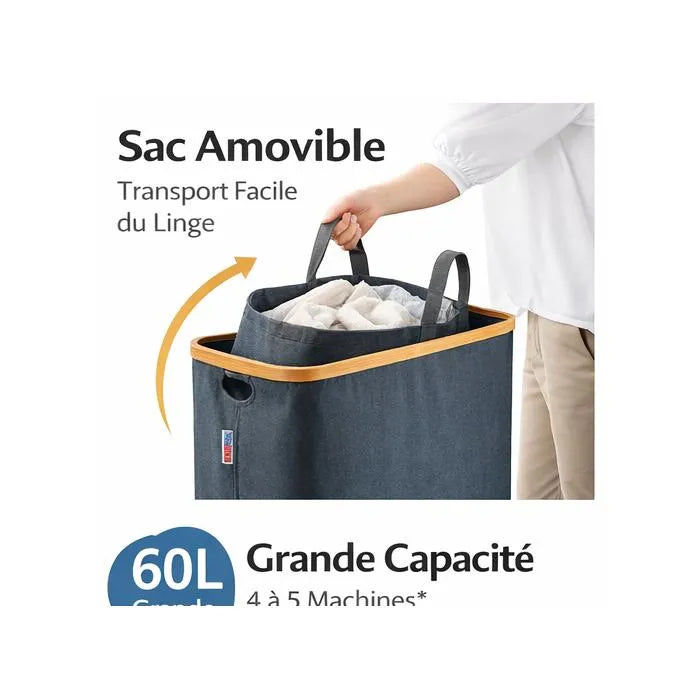 Panier à Linge Bambou 100L