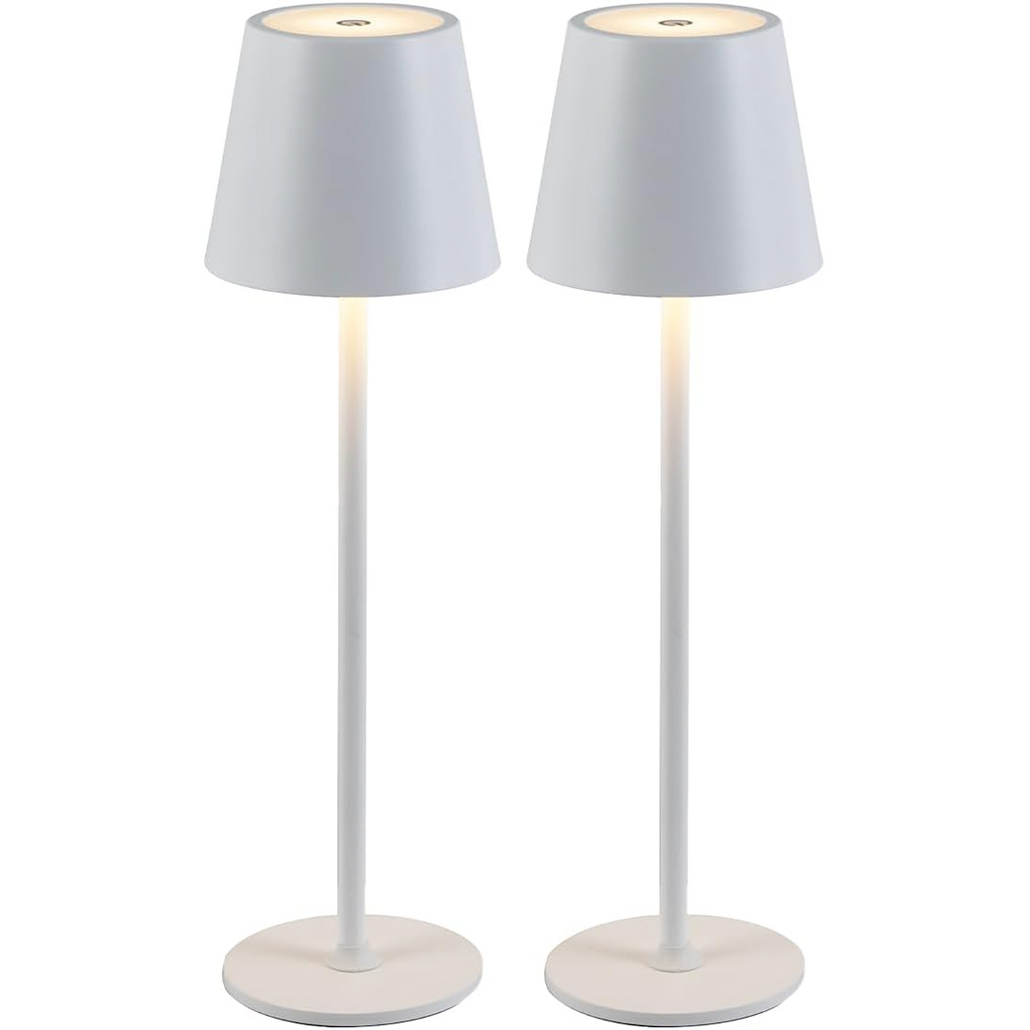 Lampe de Table LED Sans Fil Rechargeable – Tactile Variateur USB-C IP44 Intérieur Extérieur Métal