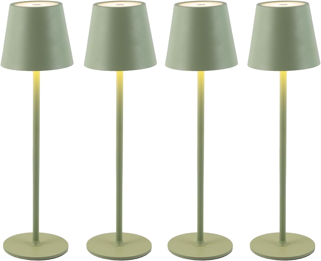 Lampe de Table LED Sans Fil Rechargeable – Tactile Variateur USB-C IP44 Intérieur Extérieur Métal