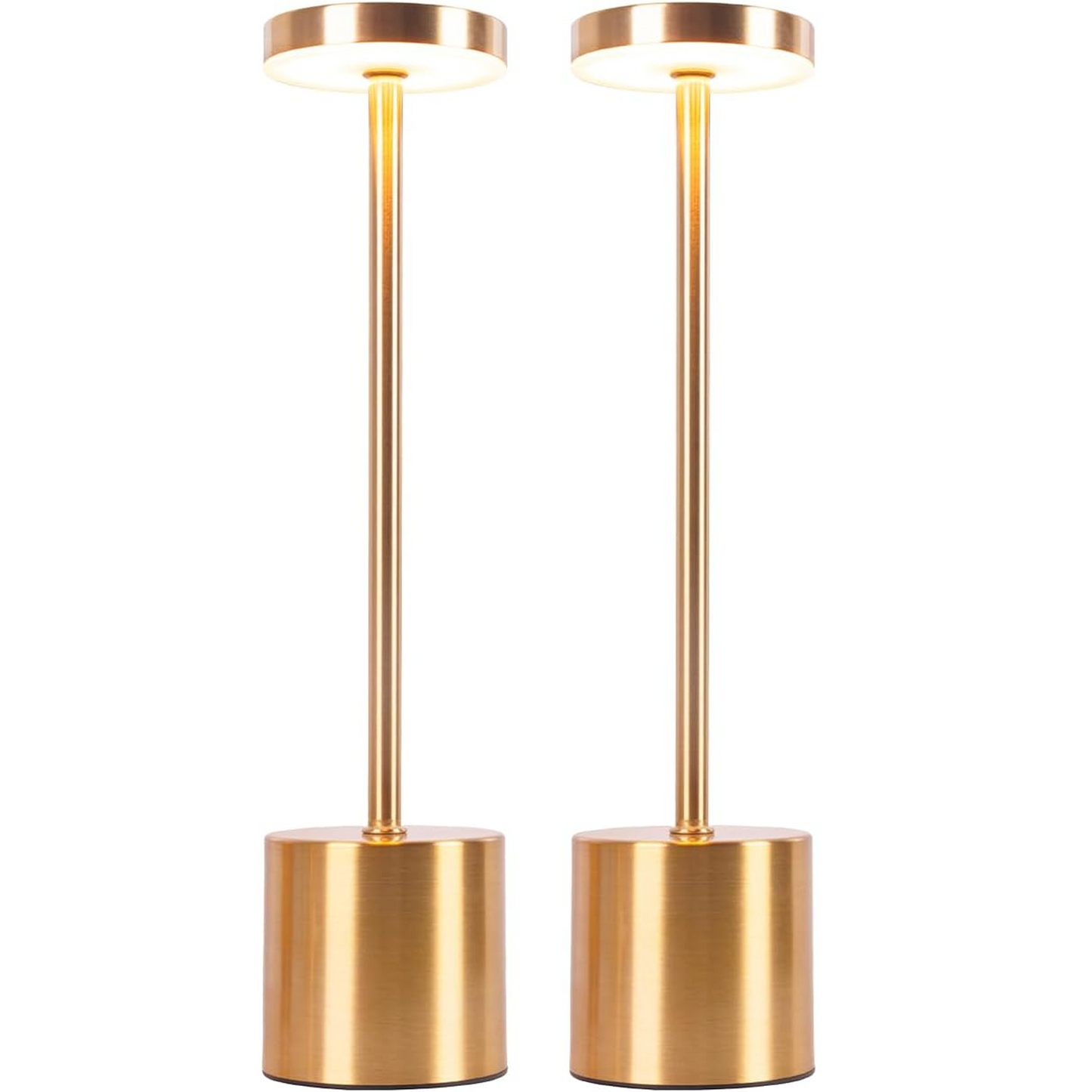 Lampe de Table LED Sans Fil Rechargeable Design Minimaliste – Tactile Variateur USB-C IP44 Métal