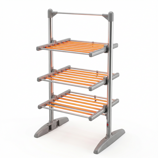 Sèche-Linge Électrique – Étendoir Pliant 3 Niveaux